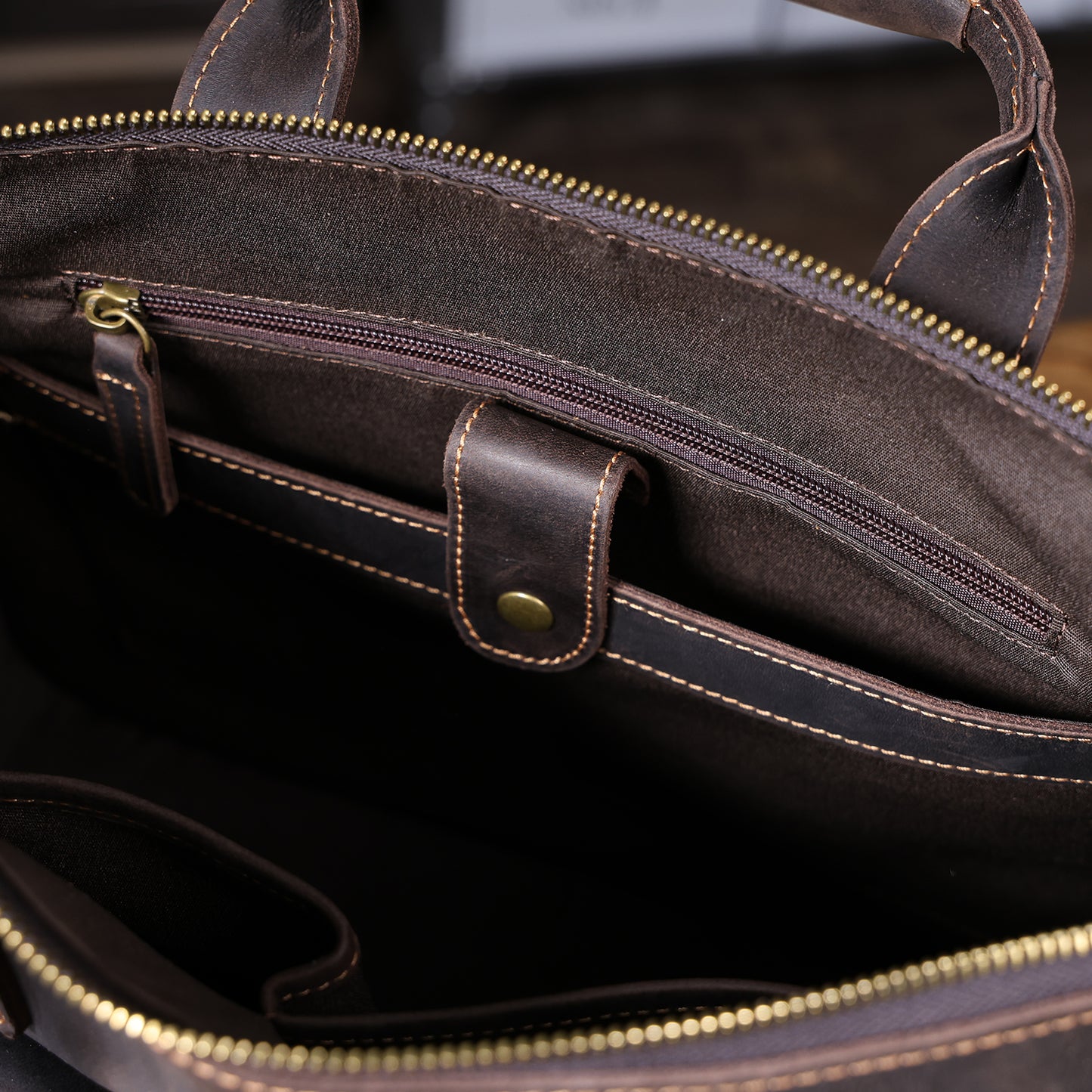 Vintage Genuine Leather Brifecase For Men