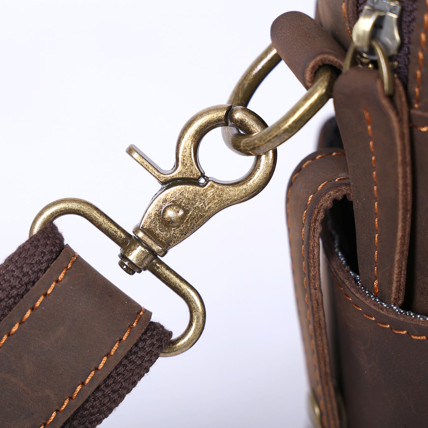 Leather Brifecase For Men | Vintage Messenger Bag