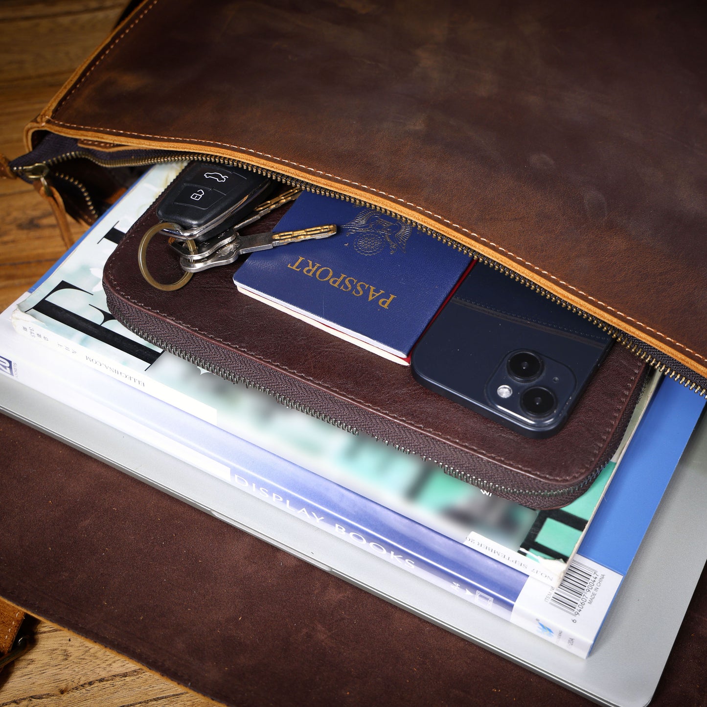 Vintage Genuine Leather Brifecase For Men