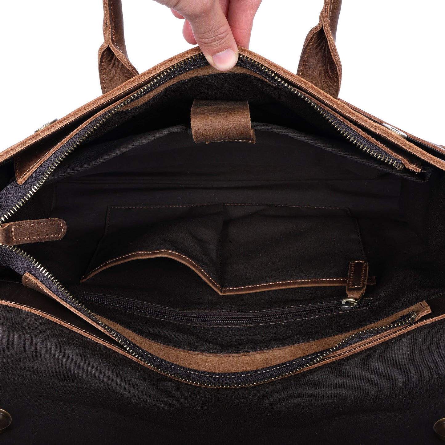 Vintage Genuine Leather Brifecase For Men