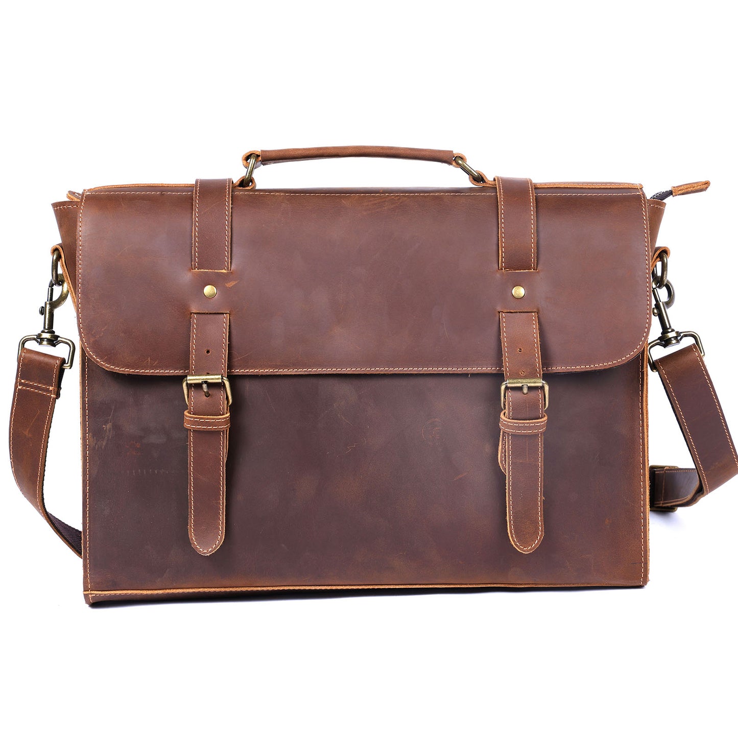 Vintage Genuine Leather Brifecase For Men
