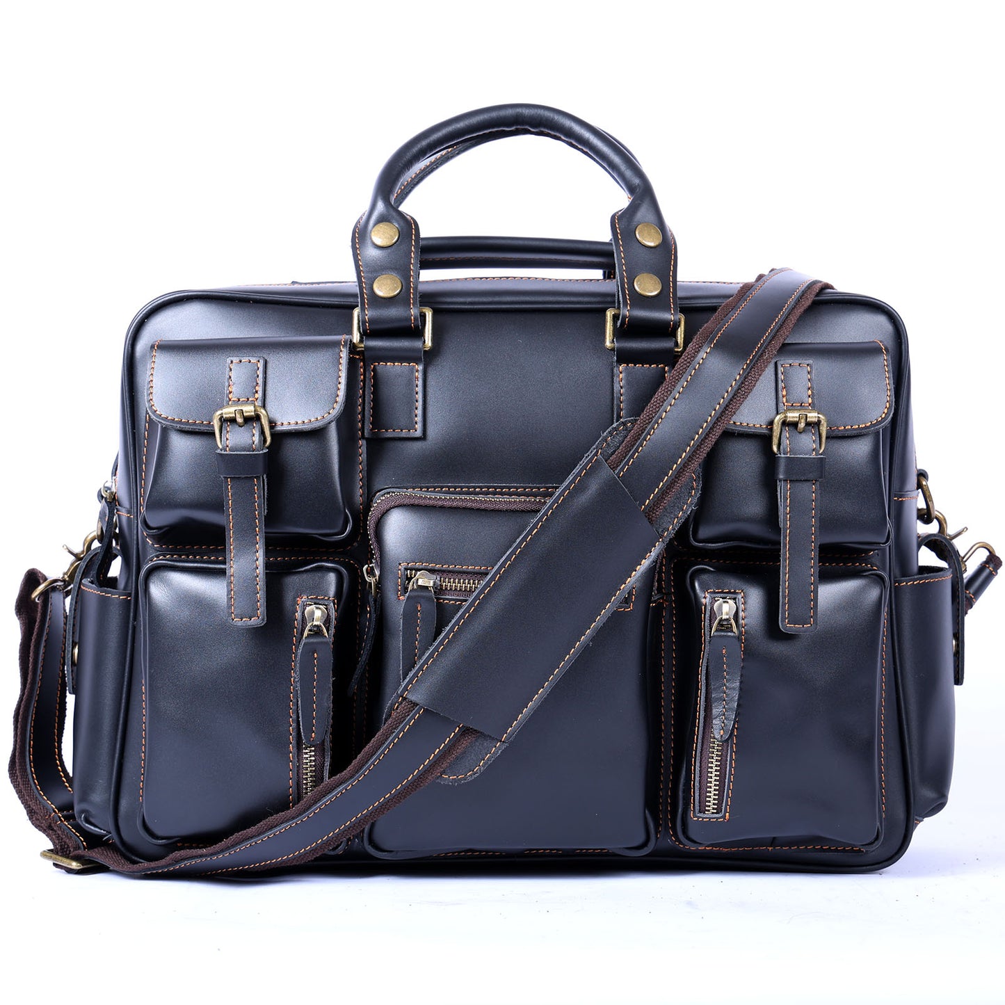 Leather Brifecase For Men | Vintage Messenger Bag