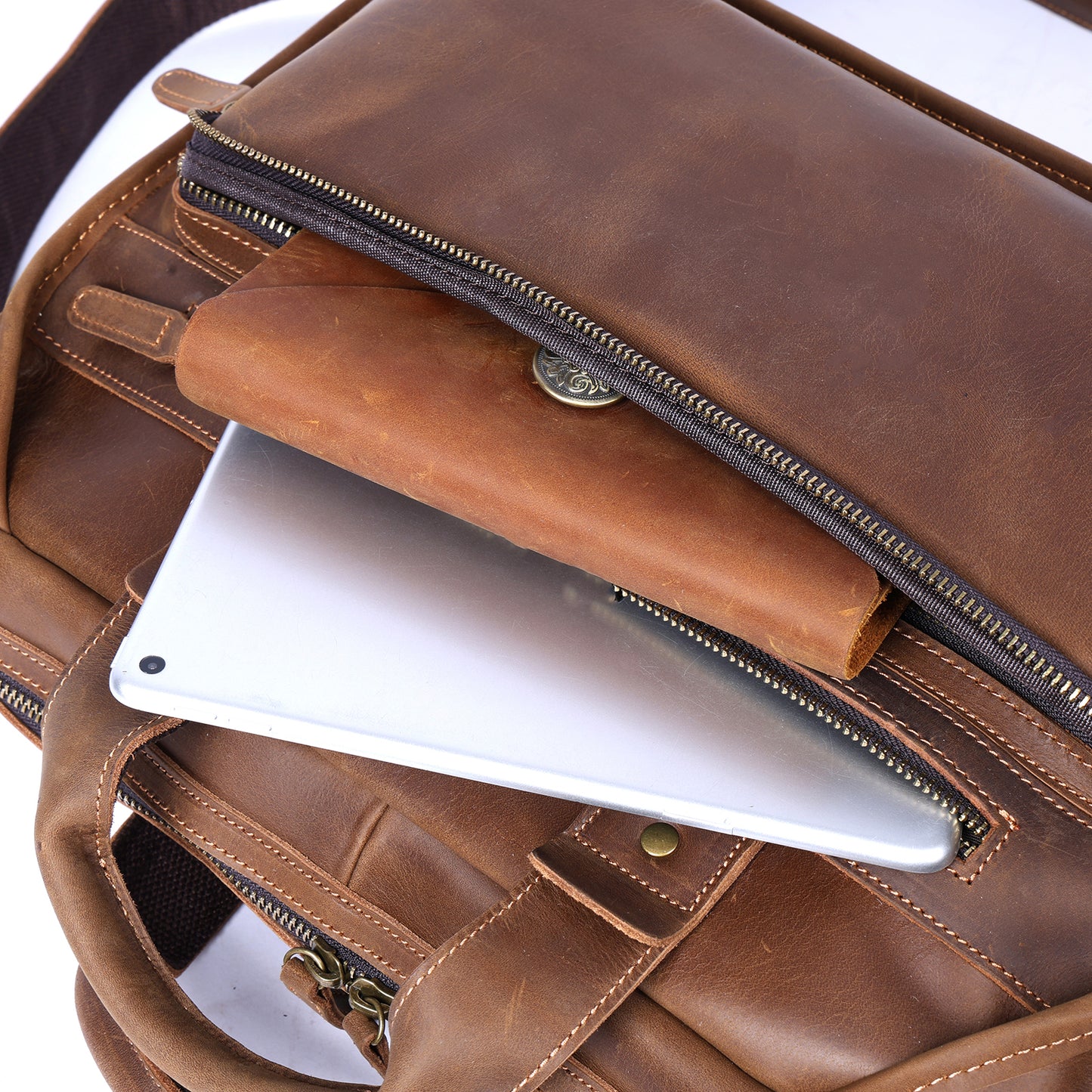 Vintage Genuine Leather Brifecase For Men