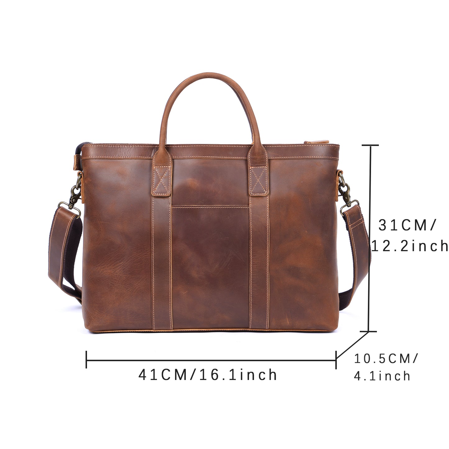 Vintage Genuine Leather Brifecase For Men