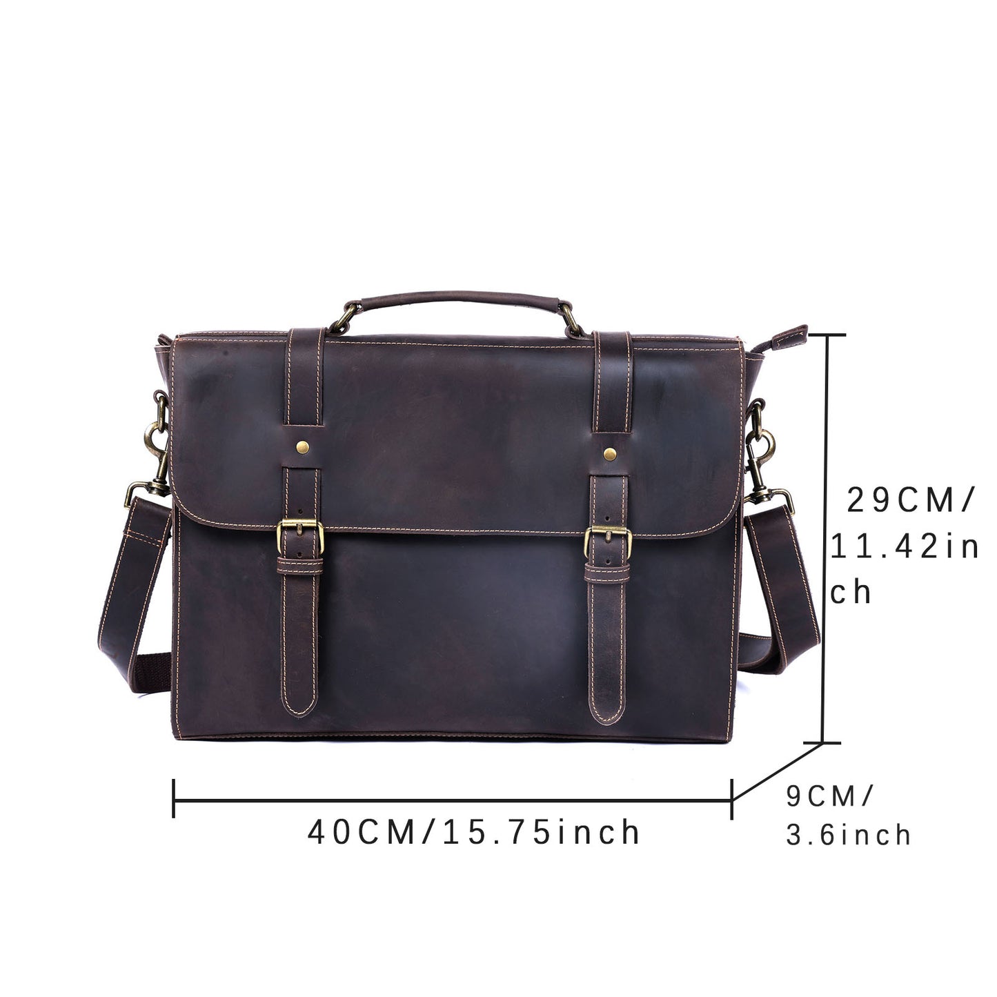 Vintage Genuine Leather Brifecase For Men