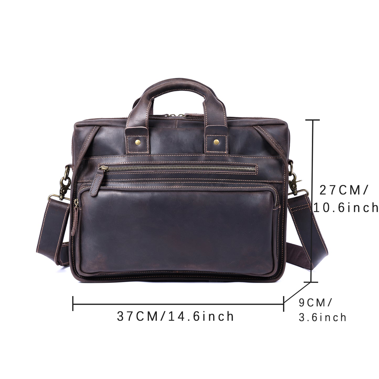 Vintage Genuine Leather Brifecase For Men