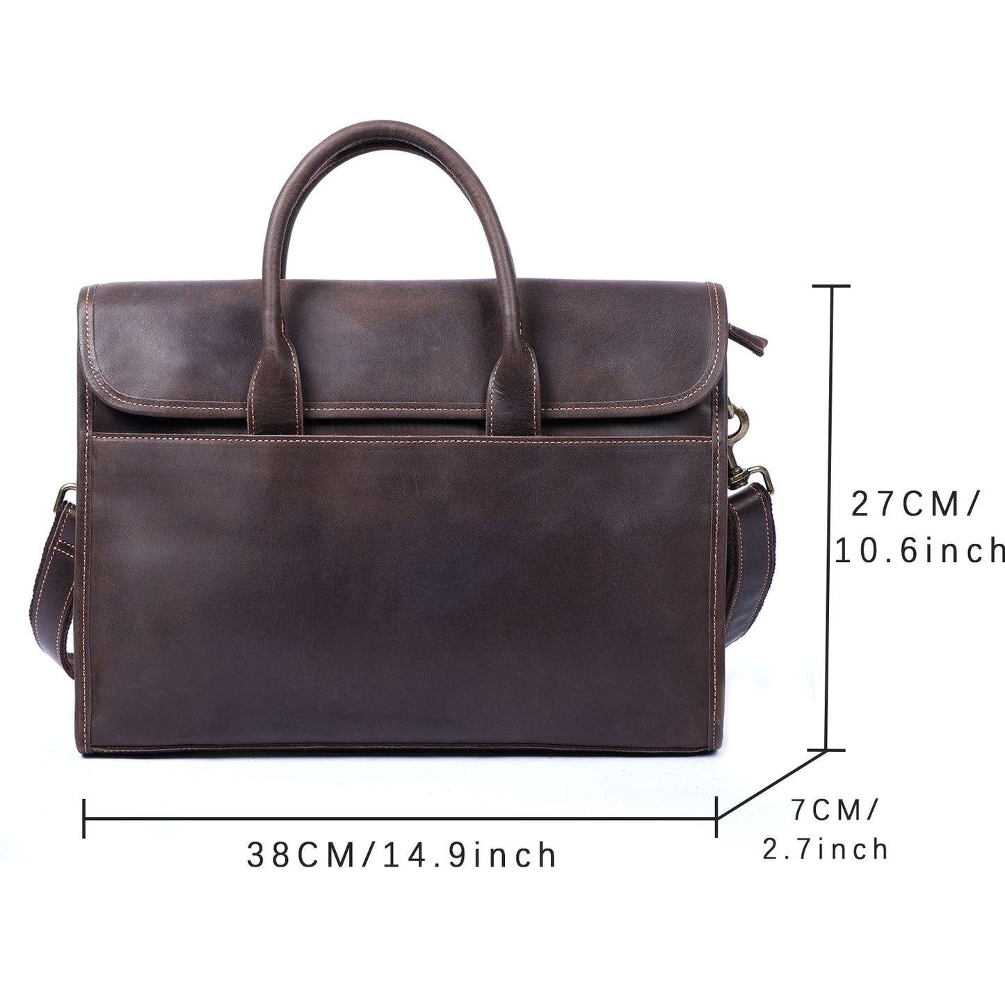 Vintage Genuine Leather Brifecase For Men