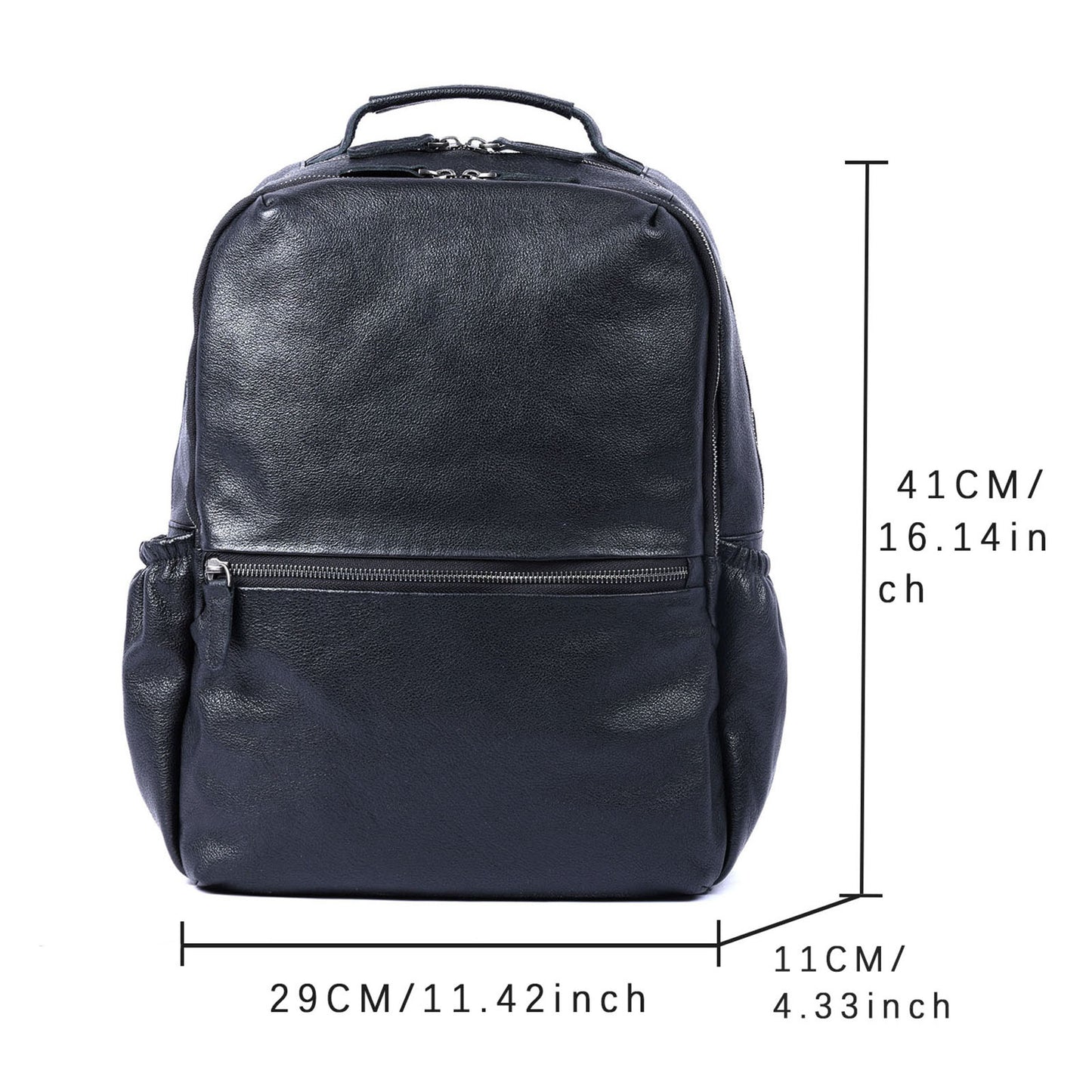 Men's Vintage Leather Backpack | Italian Full Grain Leather | Daypack