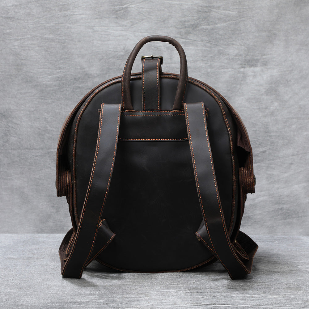 Stylish Leather Backpack | Full Grain Leather | Beetle Daypack