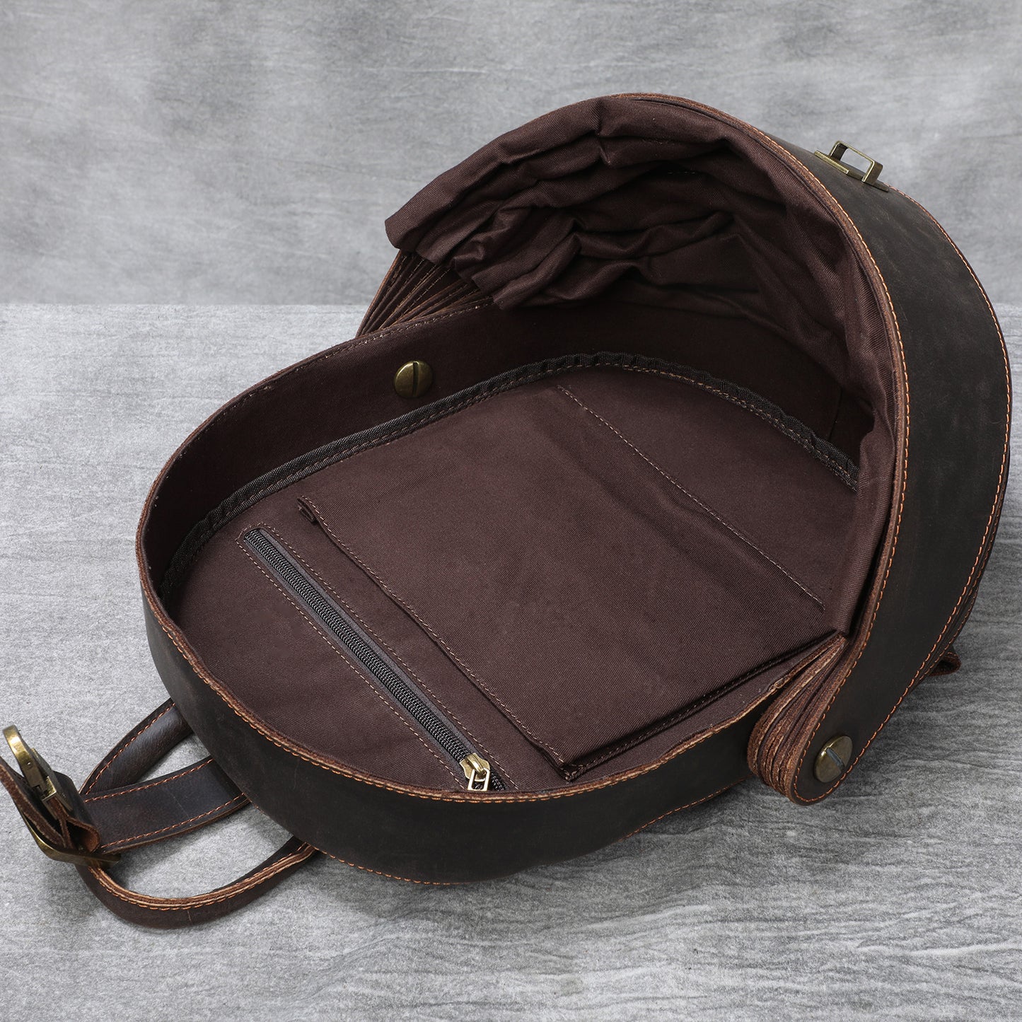 Stylish Leather Backpack | Full Grain Leather | Beetle Daypack