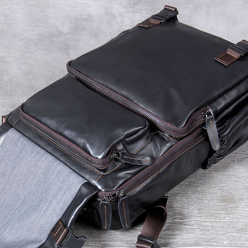 Men's Genuine Leather Backpack | Full Grain Daypack | Handmade
