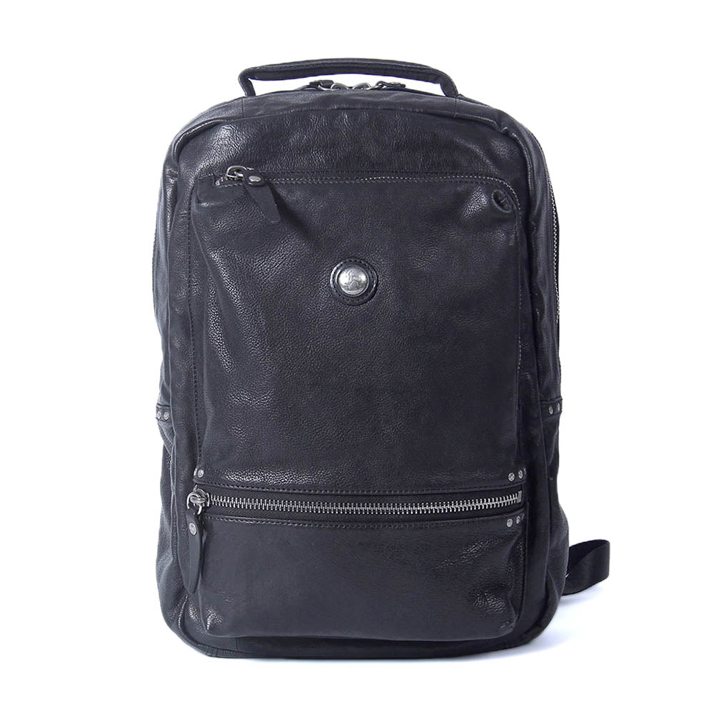 Men's Vintage Leather Backpack | Italian Full Grain Leather | Laptop Daypack