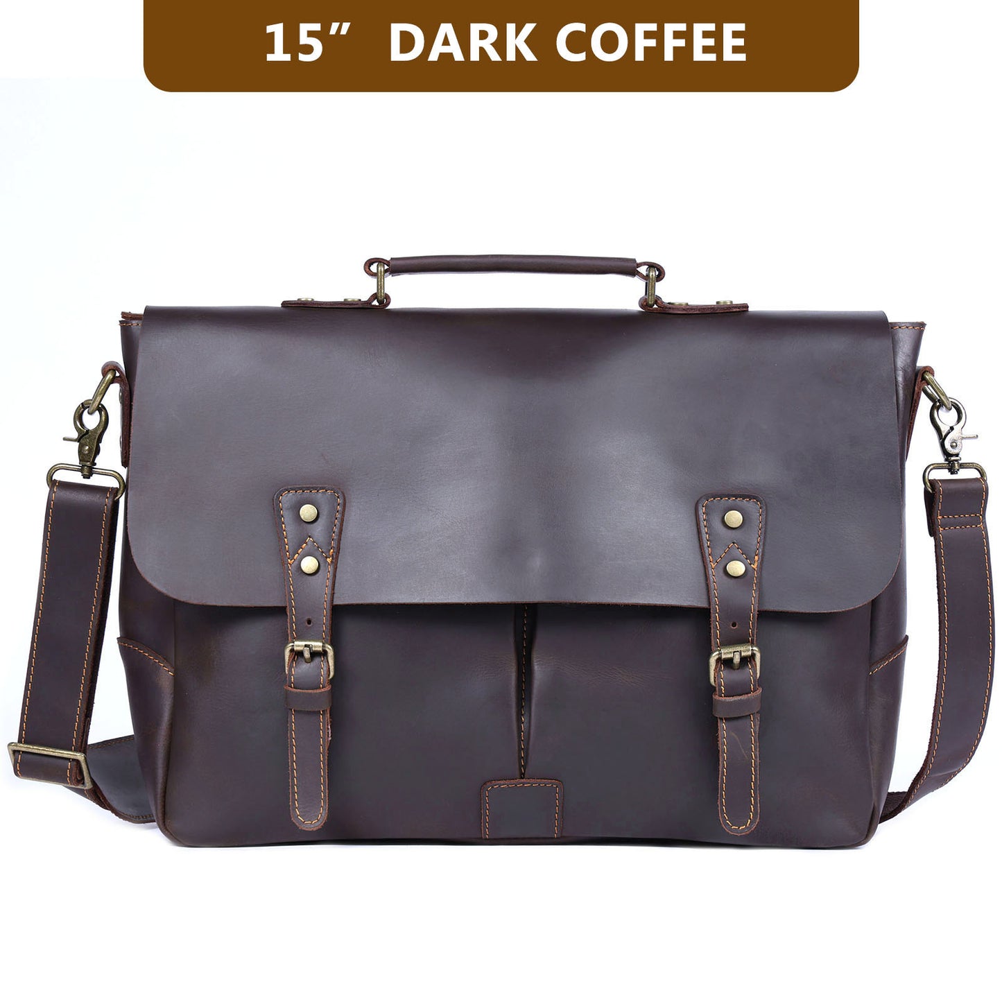 Vintage Genuine Leather Brifecase For Men