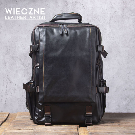 Men's Genuine Leather Backpack | Full Grain Daypack | Handmade