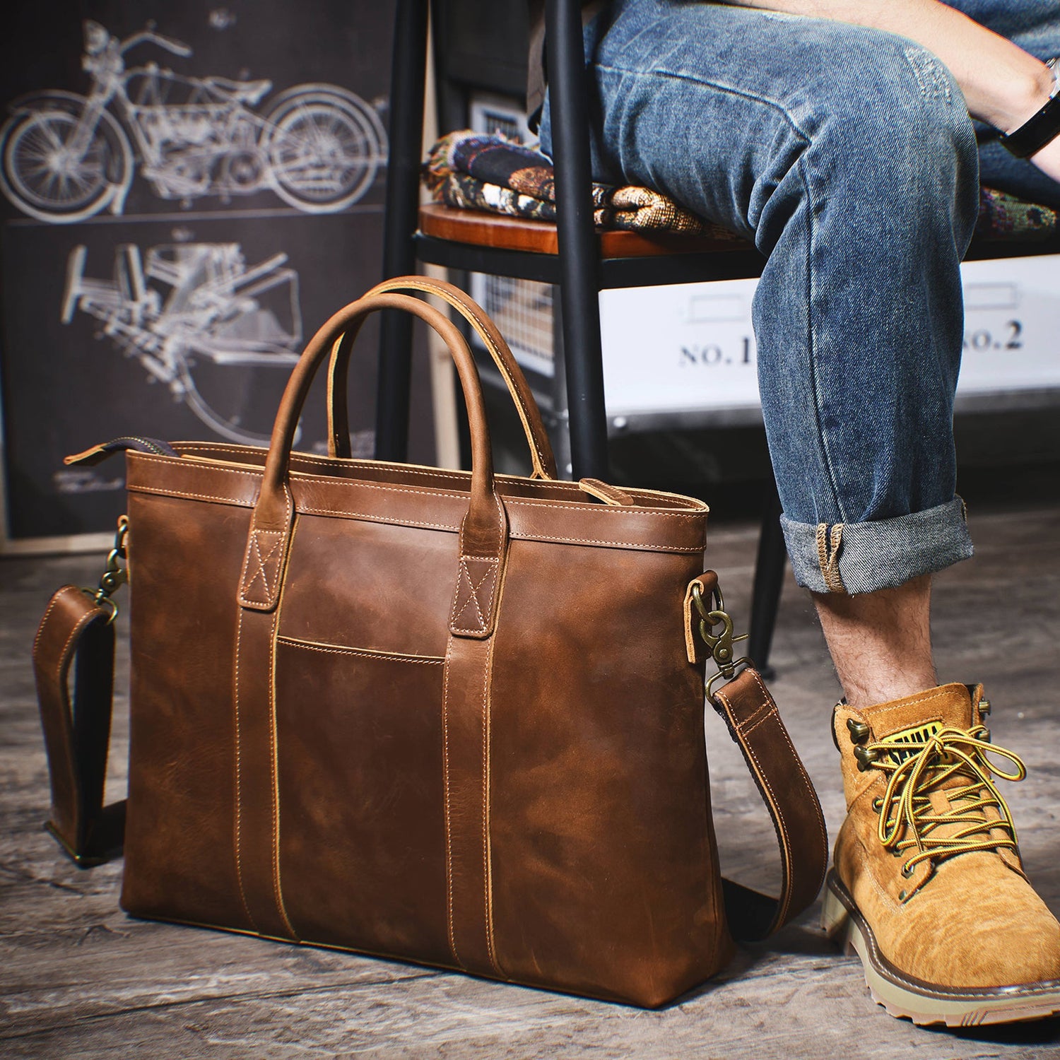 Leather Briefcase | Laptop Bag