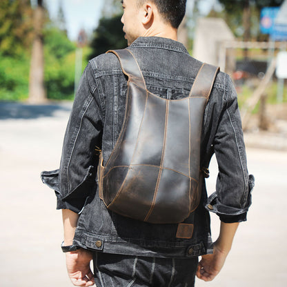 Men's Leather Backpack |  Full Grain Leather | Stylish Daypack