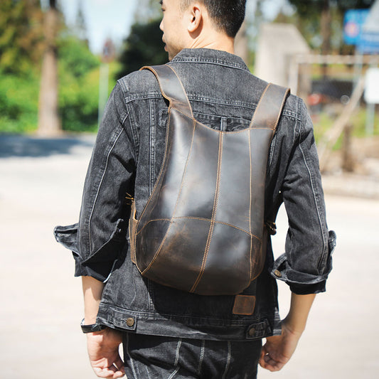 Men's Leather Backpack |  Full Grain Leather | Stylish Daypack