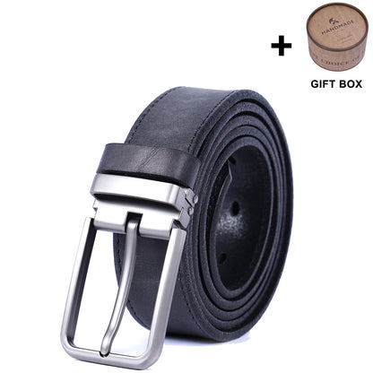 Genuine Leather Men's Belt | Thick Full Grain | Handmade Belt