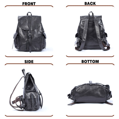 Genuine Leather Backpack For Men | Full Grain Leather | Handcrafted Daypack