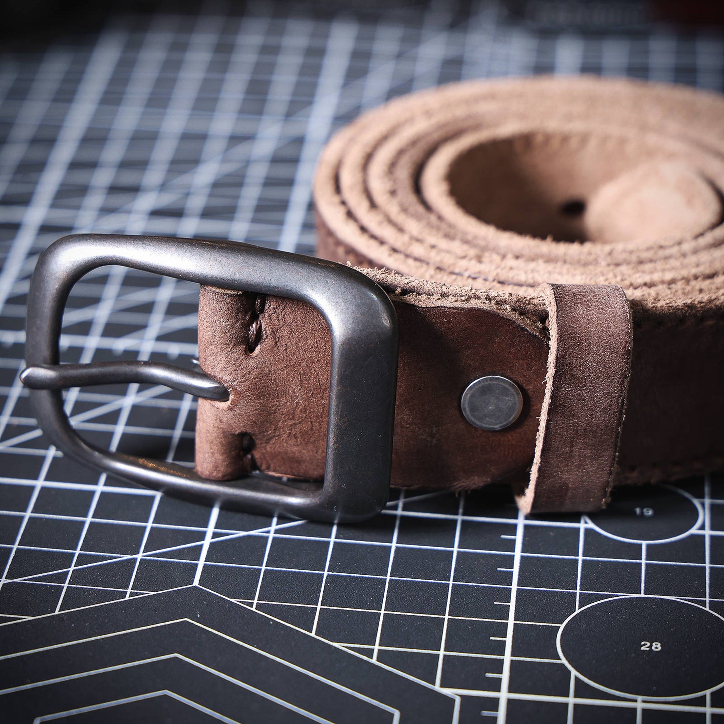 Genuine Leather Men's Belt | Thick Full Grain | Handmade Belt