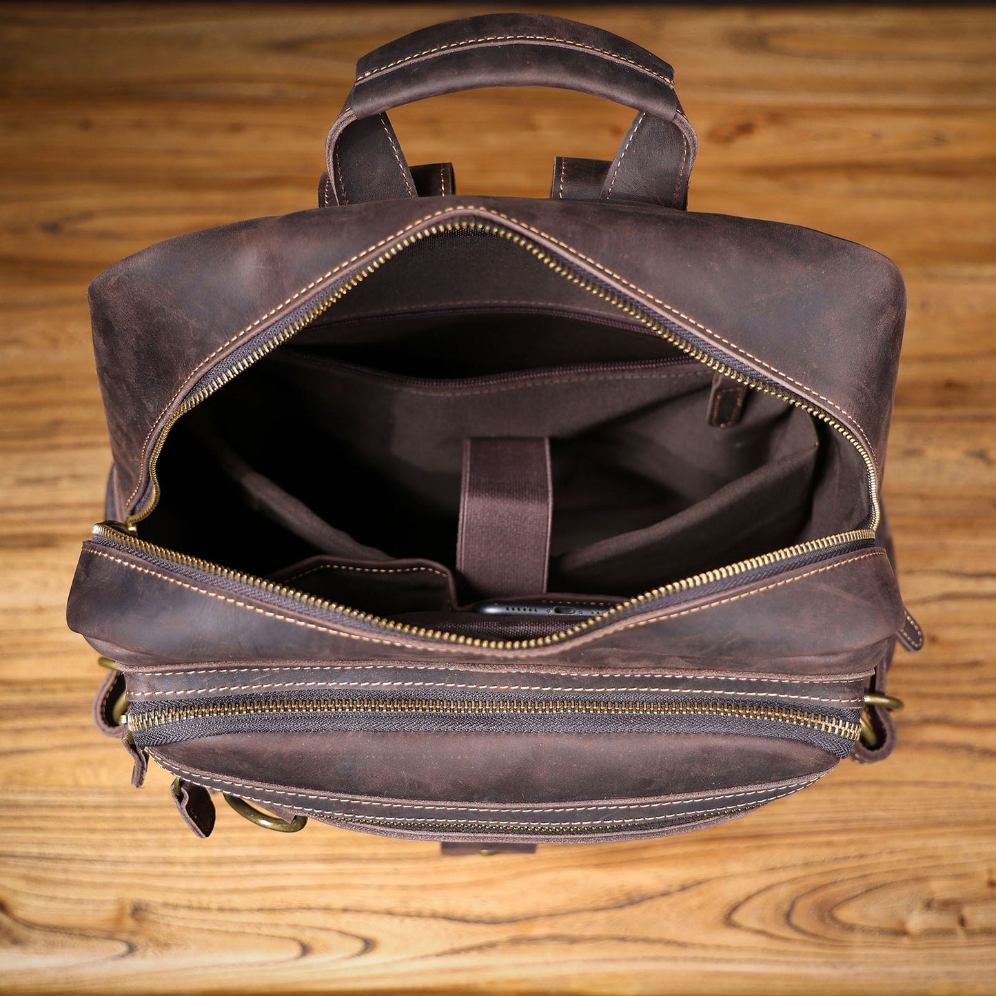 Men's Vintage Leather Backpack |  Full Grain Leather | Daypack