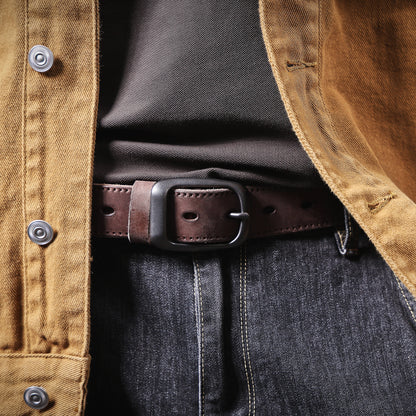 Genuine Leather Men's Belt | Thick Full Grain | Handmade Belt