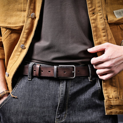 Genuine Leather Men's Belt | Thick Full Grain | Handmade Belt