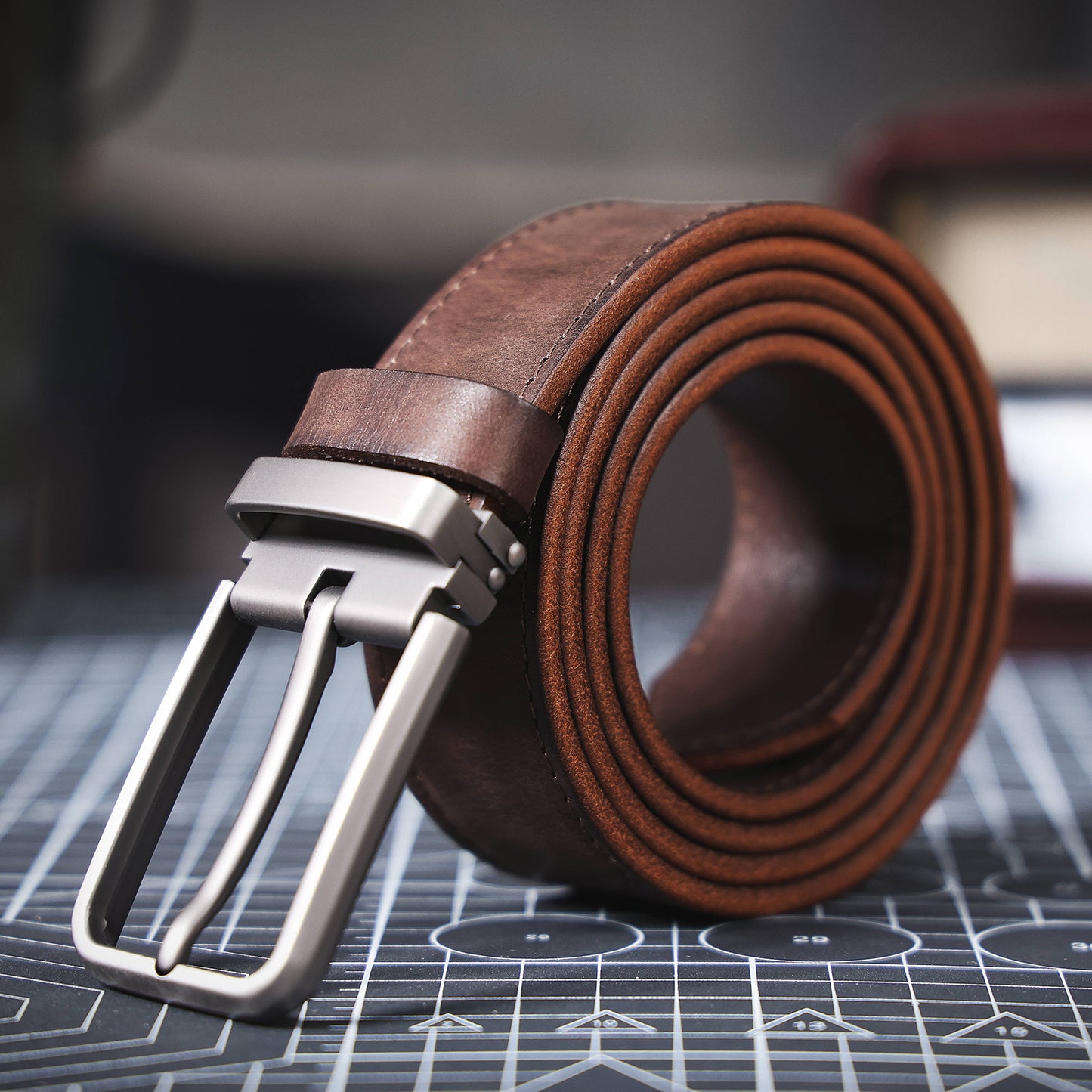 Genuine Leather Men's Belt | Thick Full Grain | Handmade Belt