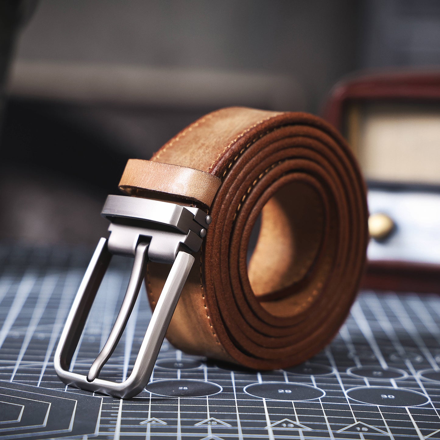 Genuine Leather Men's Belt | Thick Full Grain | Handmade Belt