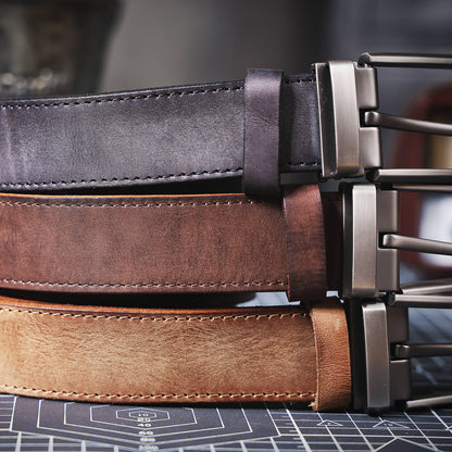 Genuine Leather Men's Belt | Thick Full Grain | Handmade Belt