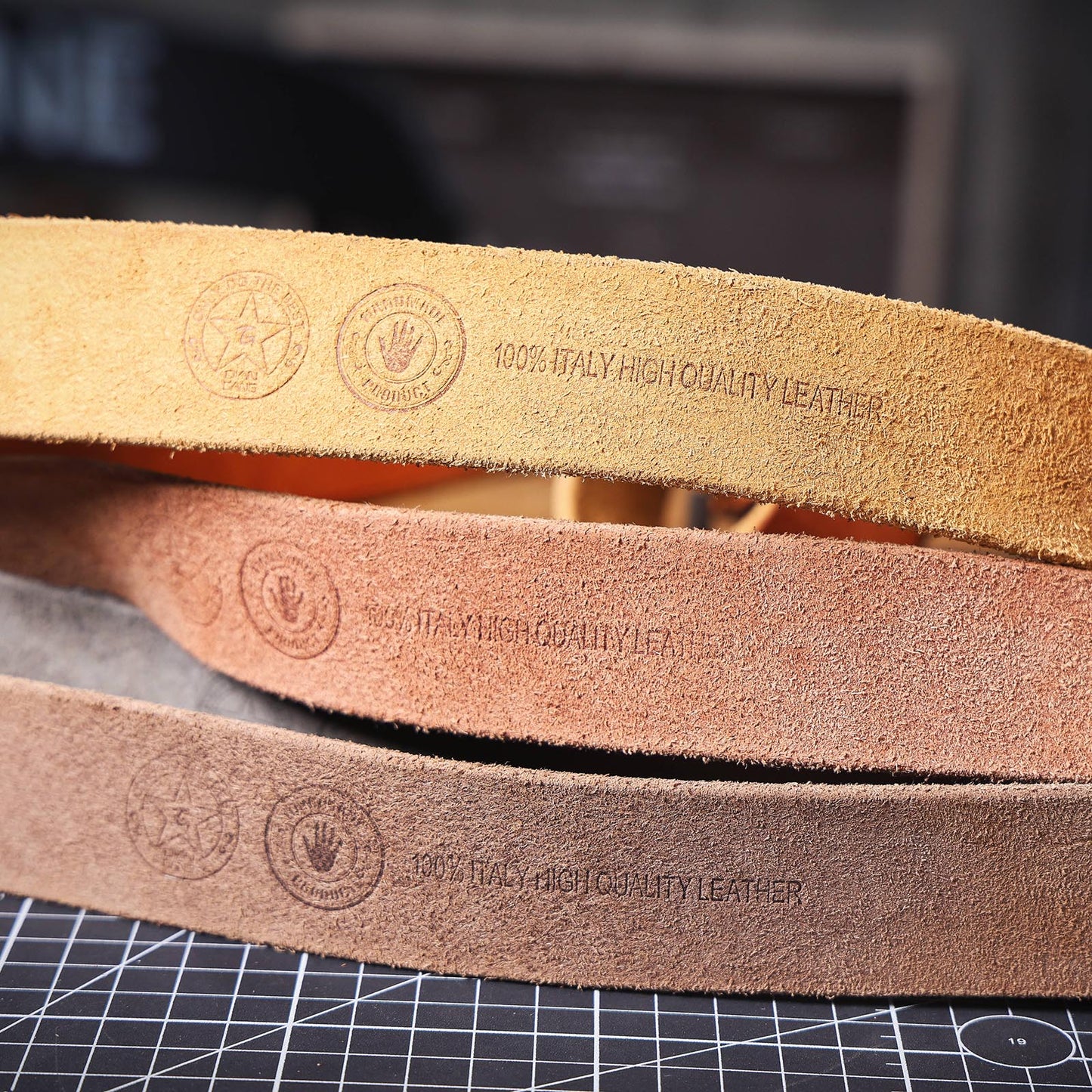 Vintage Genuine Leather Men's Belt | Thick Full Grain Leather