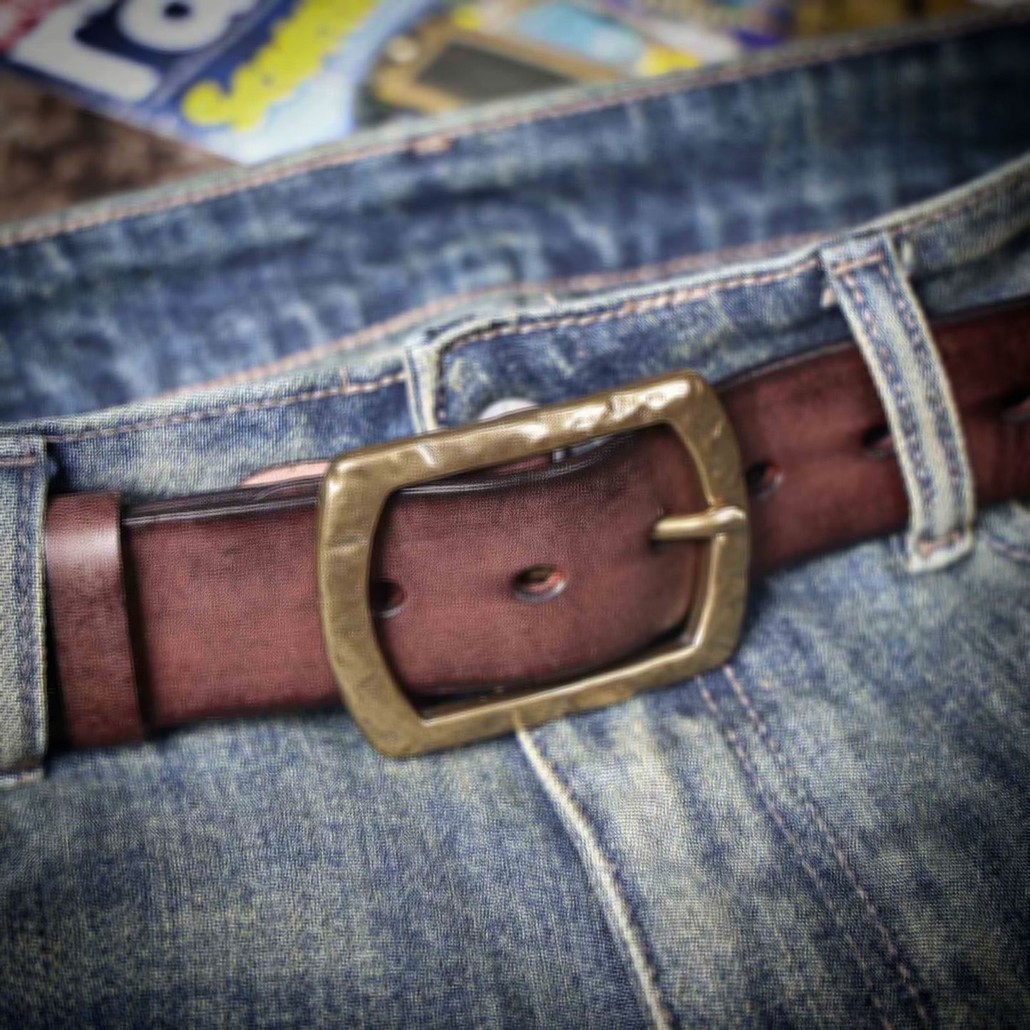 Vintage Leather Men's Belt | Genuine Full Grain | Handmade Belt