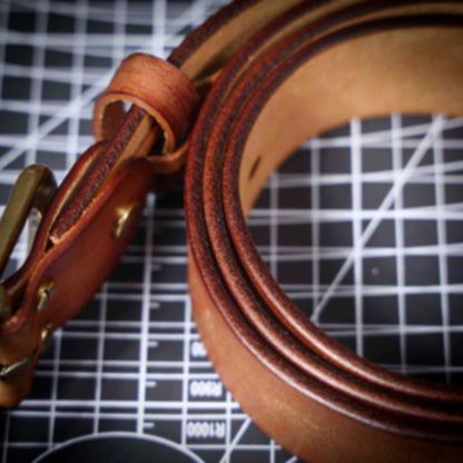 Vintage Leather Men's Belt | Genuine Full Grain | Handmade Belt