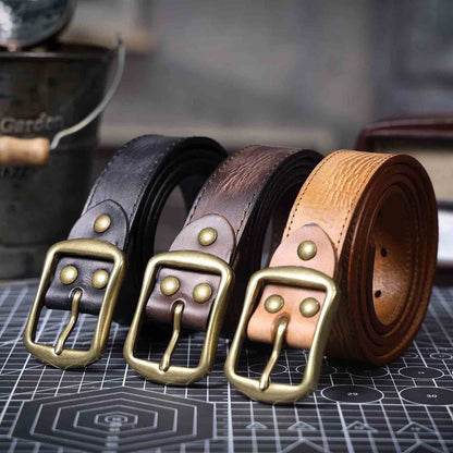 Genuine Leather Men's Belt | Full Grain | Handmade