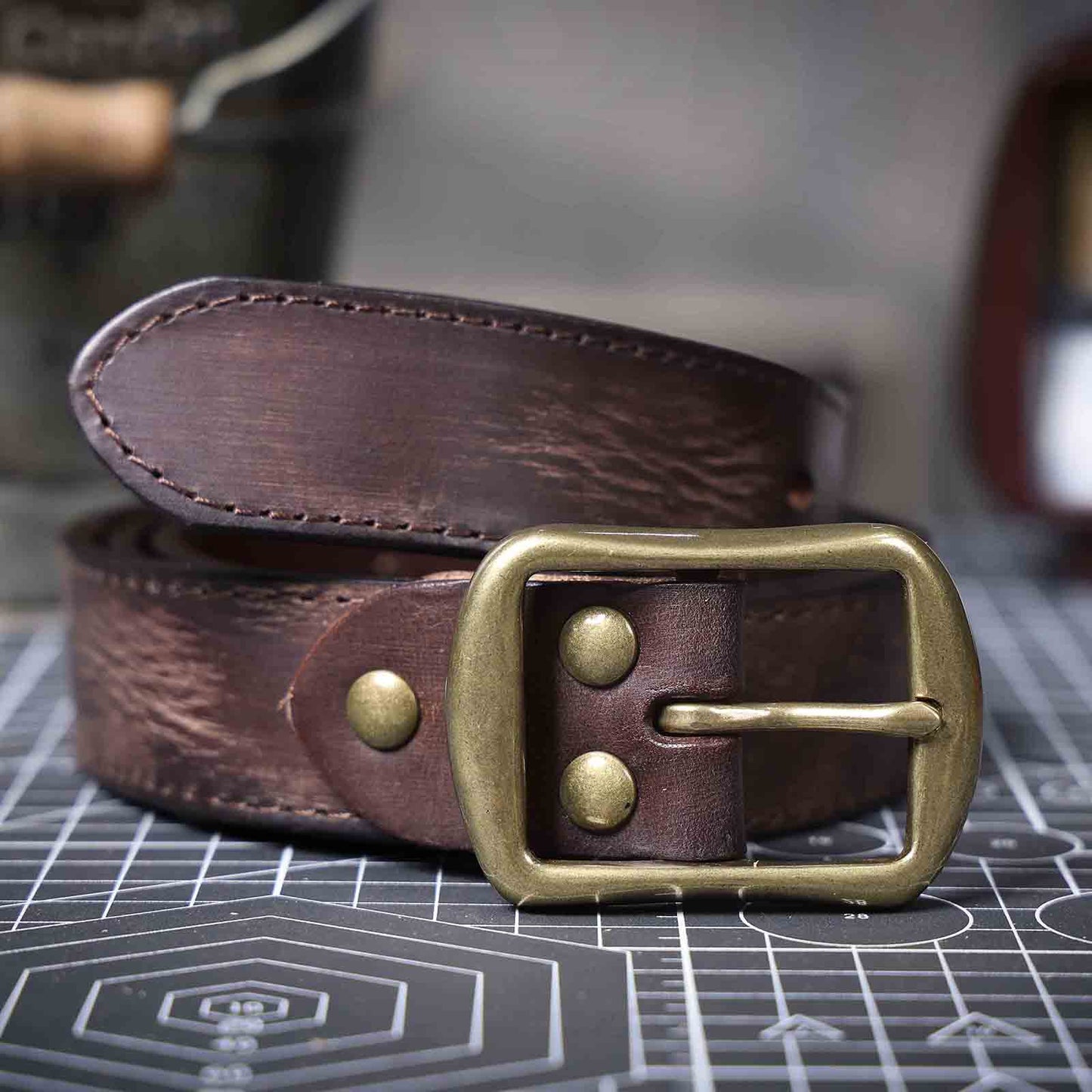 Genuine Leather Men's Belt | Full Grain | Handmade