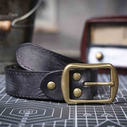 Genuine Leather Men's Belt | Full Grain | Handmade