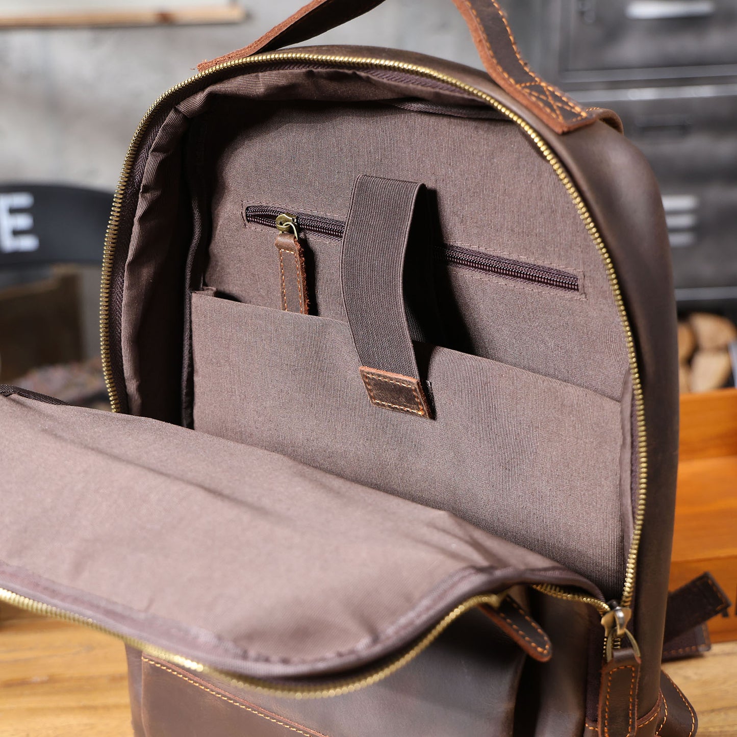 Genuine Leather Backpack For Men | Full Grain Leather | Handcrafted Daypack