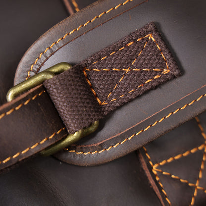 Genuine Leather Backpack For Men | Full Grain Leather | Handcrafted Daypack