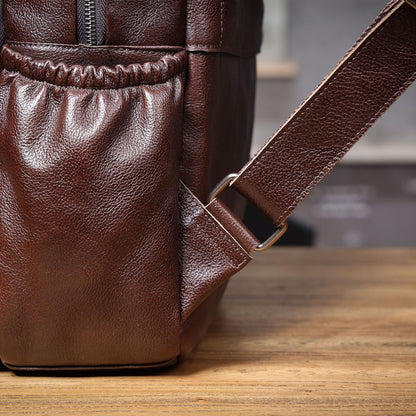 Men's Vintage Leather Backpack |  Italian Full Grain Leather | Daypack