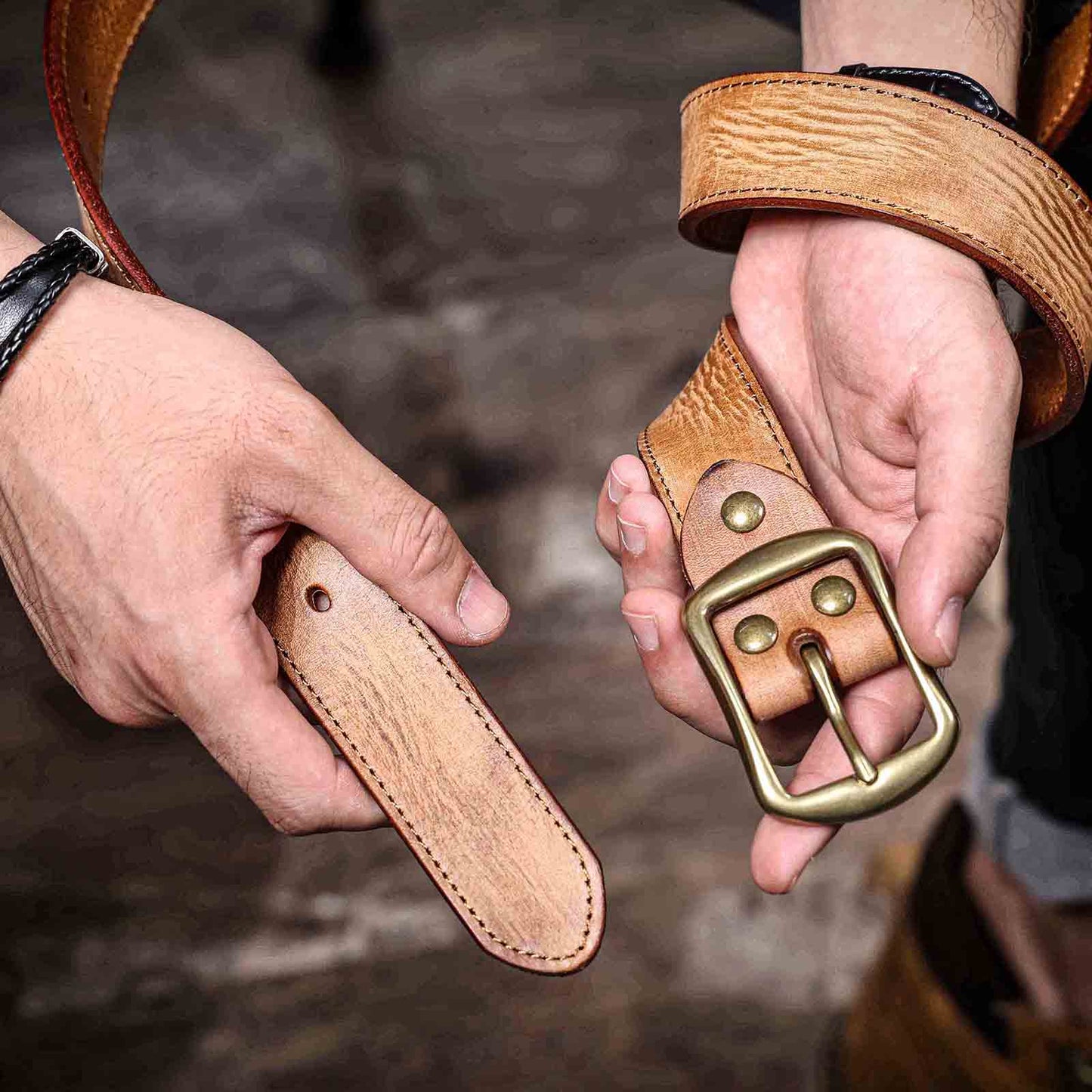 Genuine Leather Men's Belt | Full Grain | Handmade