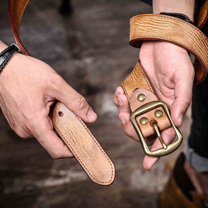 Genuine Leather Men's Belt | Full Grain | Handmade