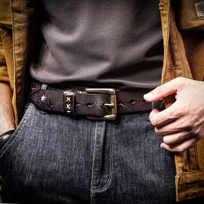 Leather Men's Belt | Genuine Full Grain | Handmade Belt