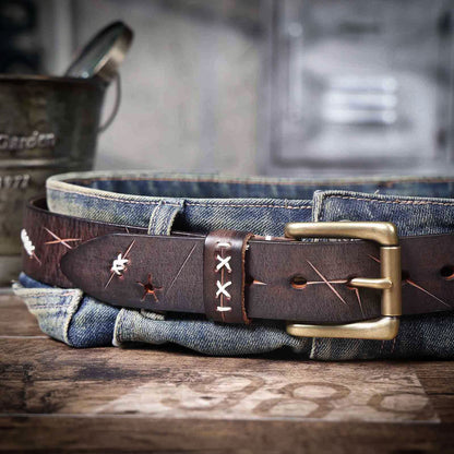 Leather Men's Belt | Genuine Full Grain | Handmade Belt