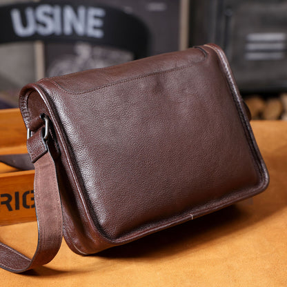Men's Leather Shoulder Bags |  Full Grain Leather | Handmade