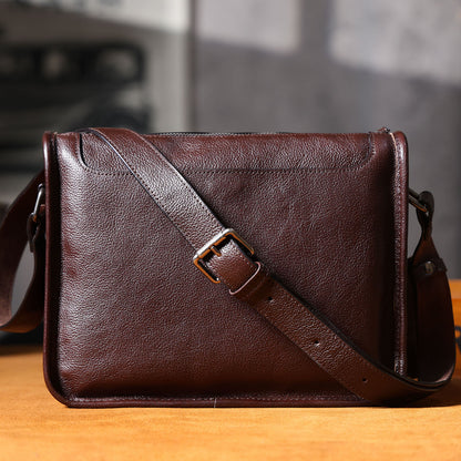 Men's Leather Shoulder Bags |  Full Grain Leather | Handmade