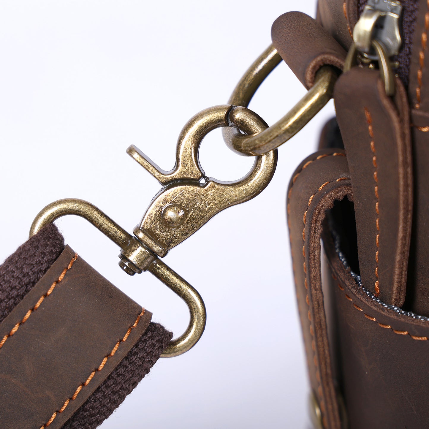 Aktentasche aus Leder für Herren | Vintage Messenger Bag