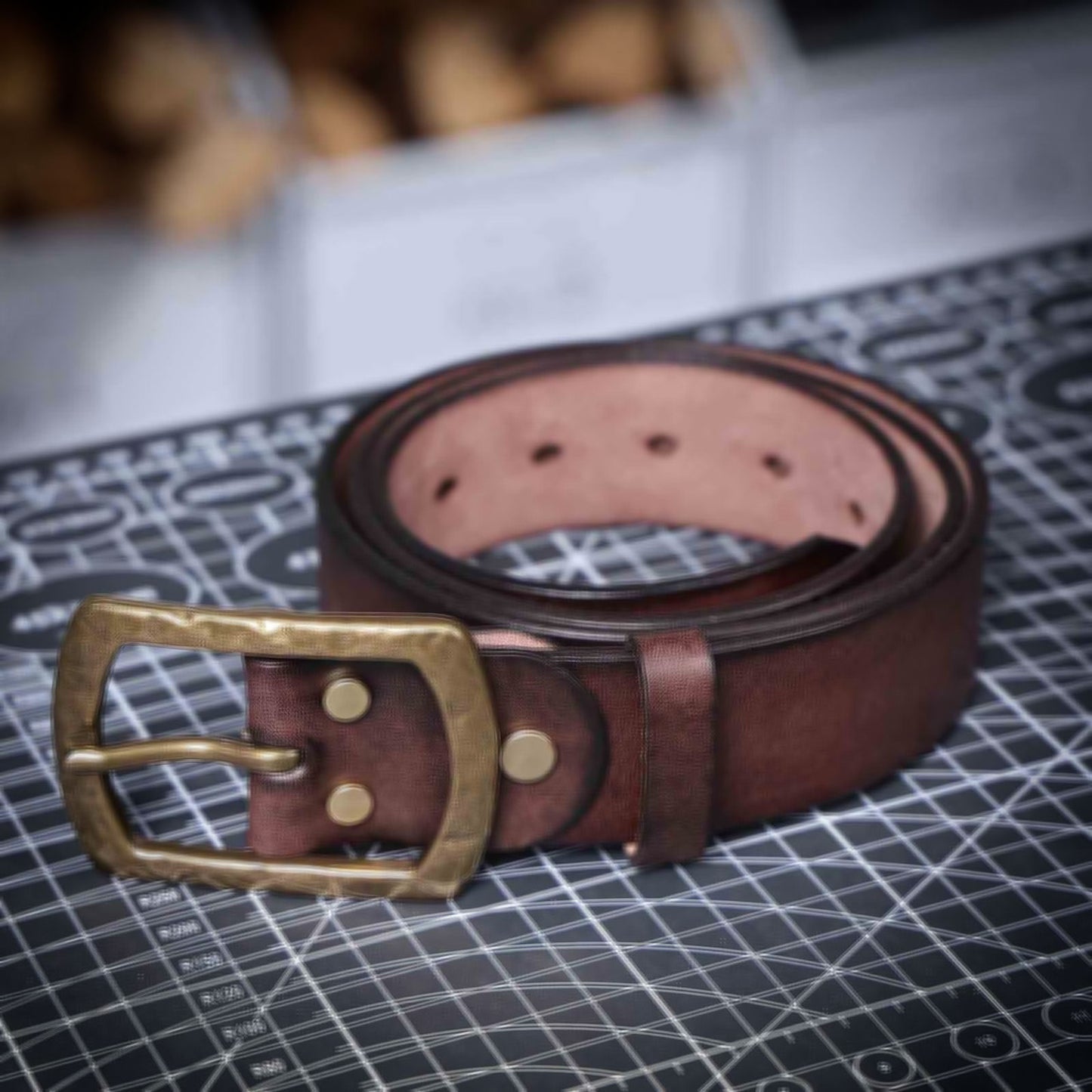 Vintage Leather Men's Belt | Genuine Full Grain | Handmade Belt