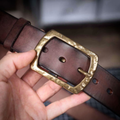 Vintage Leather Men's Belt | Genuine Full Grain | Handmade Belt