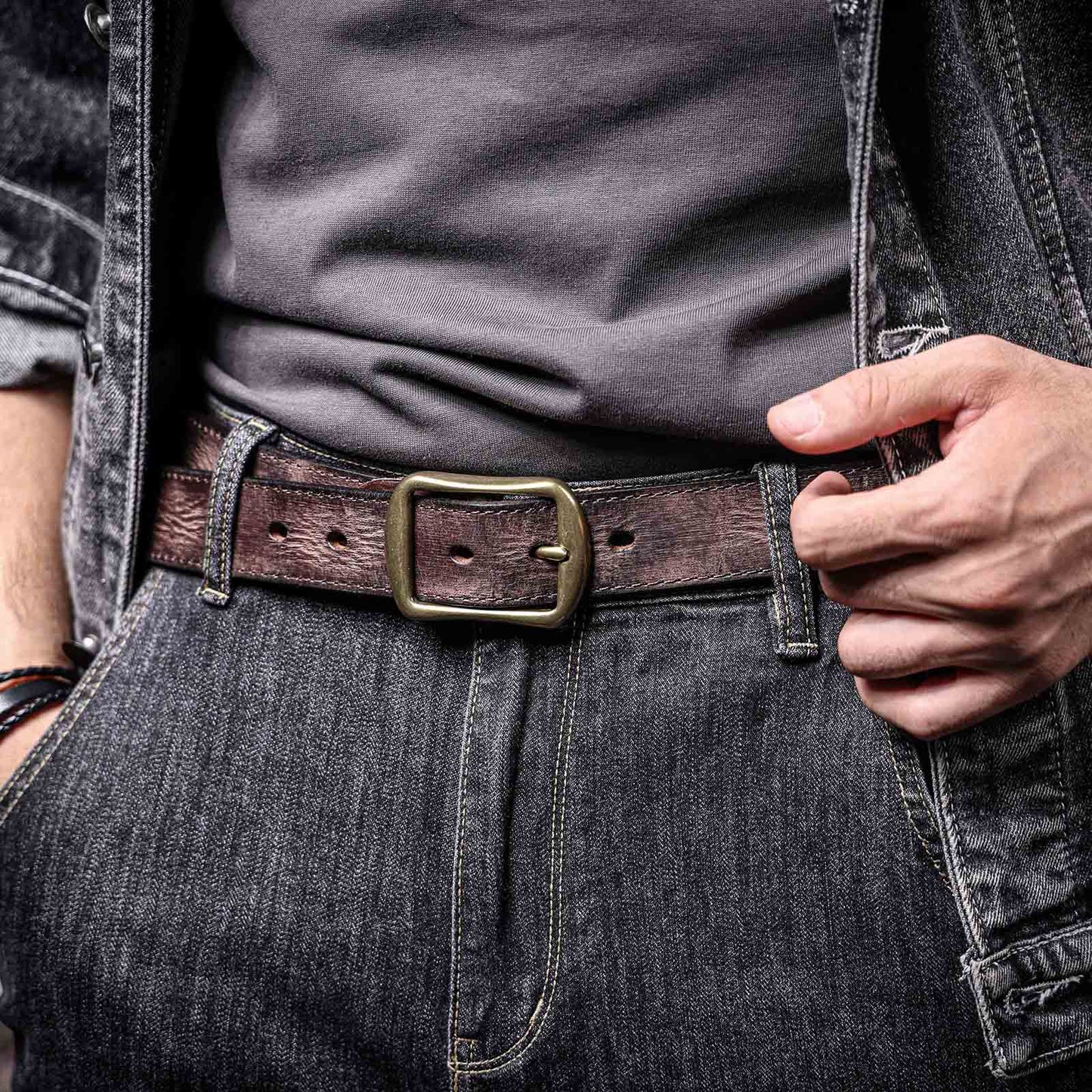 Genuine Leather Men's Belt | Full Grain | Handmade