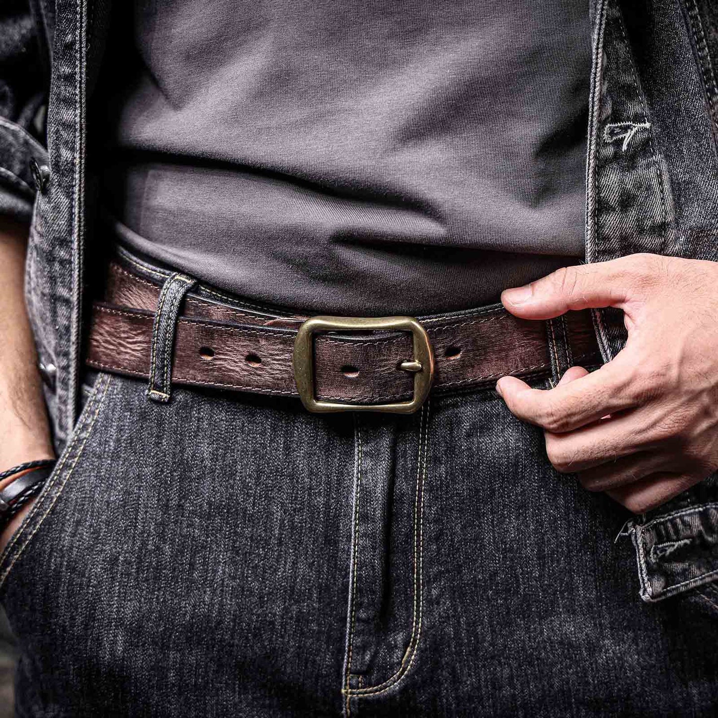 Genuine Leather Men's Belt | Full Grain | Handmade